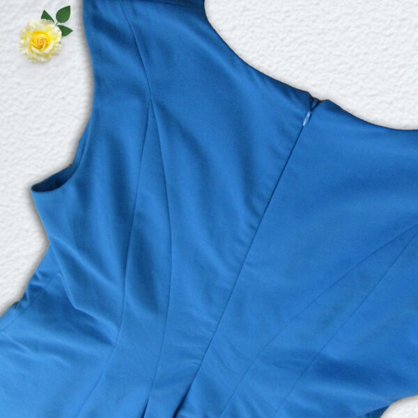 カルバンクライン 鮮やかブルー 膝丈ワンピース 美品 - 画像 (12)