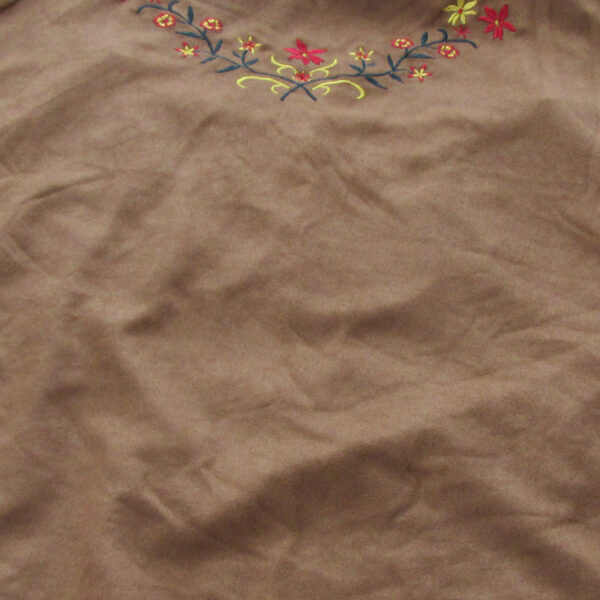 ブラウン 花柄刺繍キャミソール - 画像 (7)