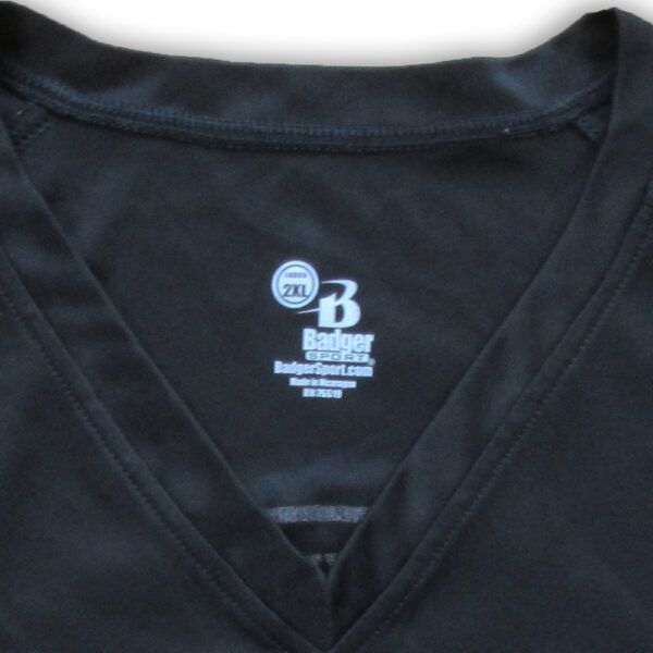 光沢スポーツTシャツ黒 - 画像 (4)