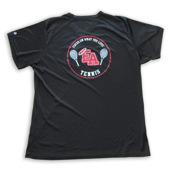 光沢スポーツTシャツ黒 - 画像 (6)