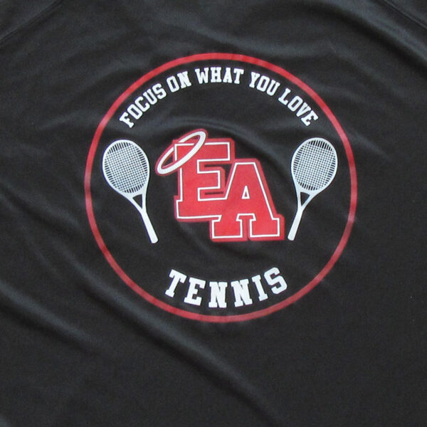 光沢スポーツTシャツ黒 - 画像 (7)