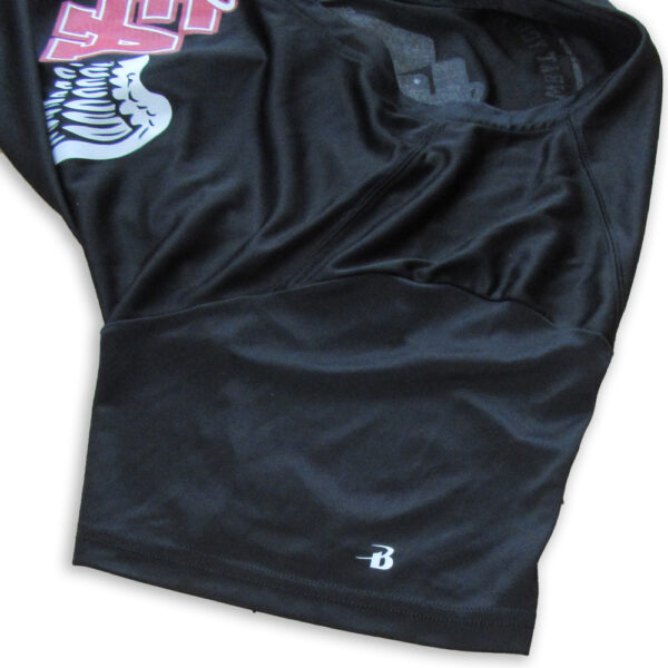 光沢スポーツTシャツ黒 - 画像 (8)