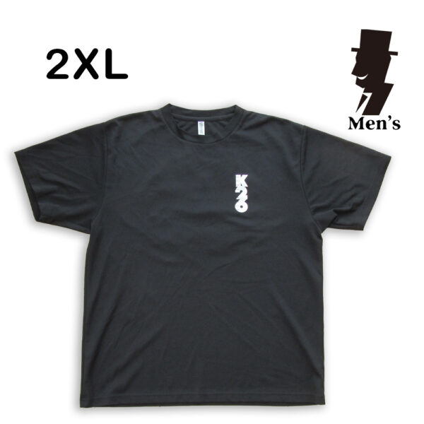 プリントかすれ古着黒Tシャツ