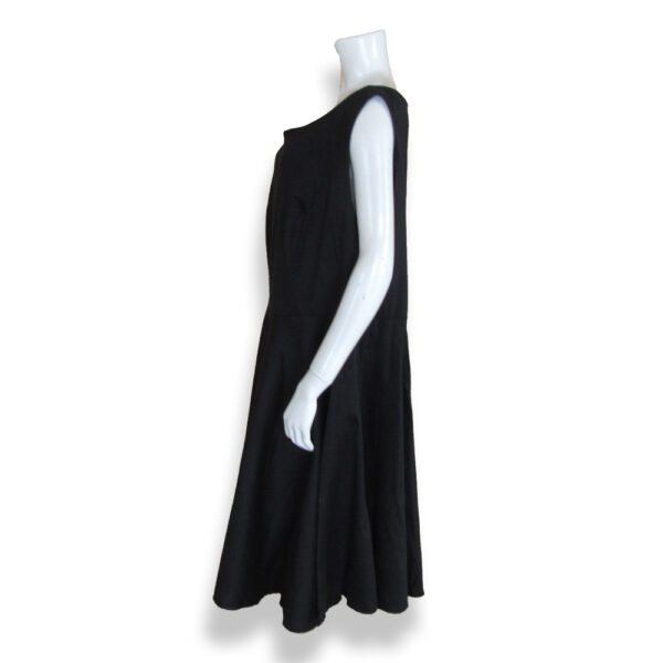 3XL 黒ワンピース ゆったりAライン - 画像 (5)