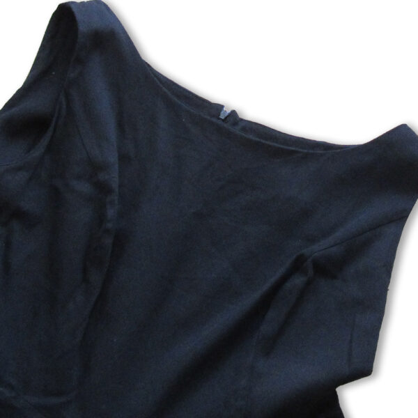 3XL 黒ワンピース ゆったりAライン - 画像 (9)